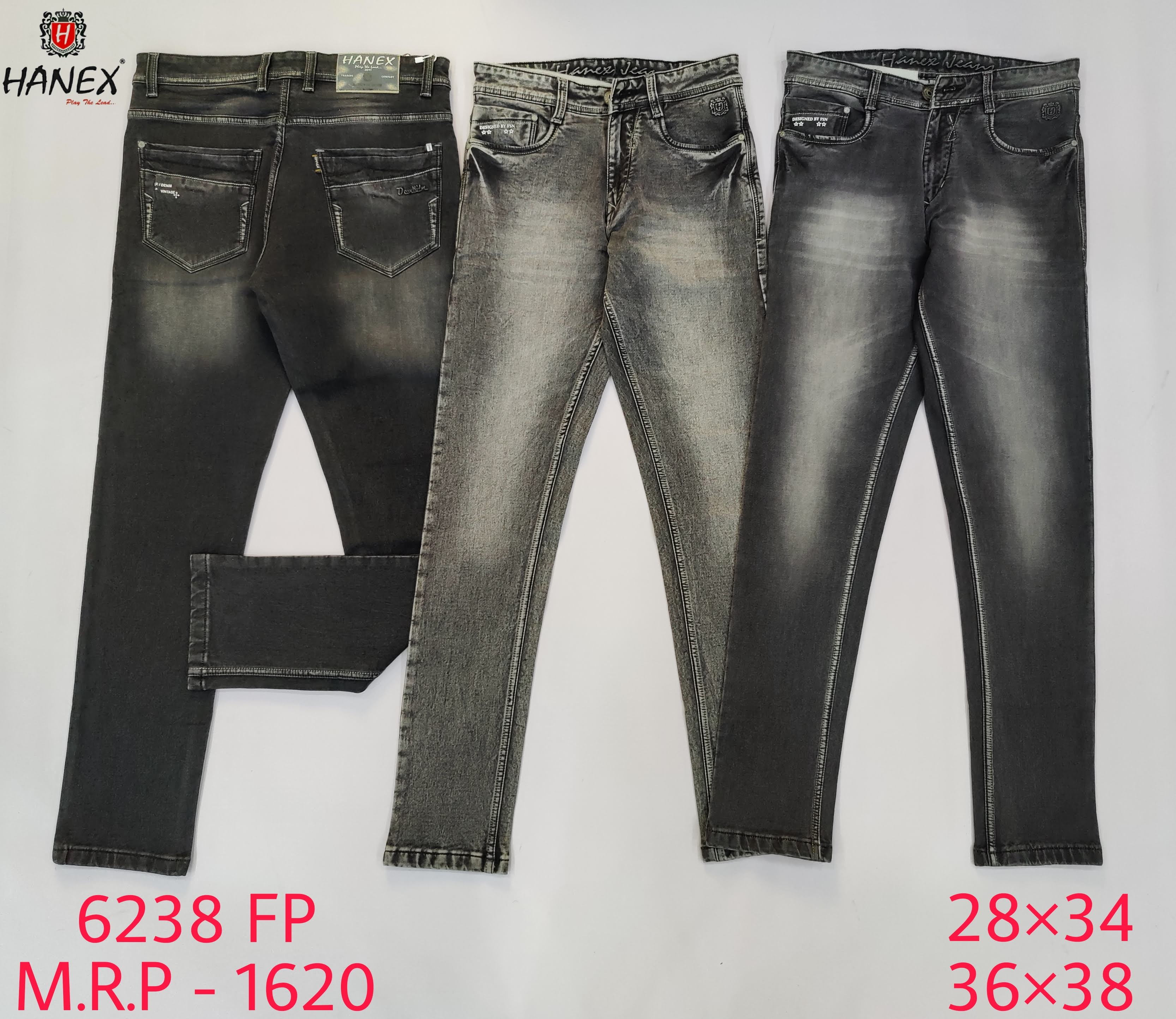 Hanex Distressed Denim Jeans Hanex Distressed Denim Jeans