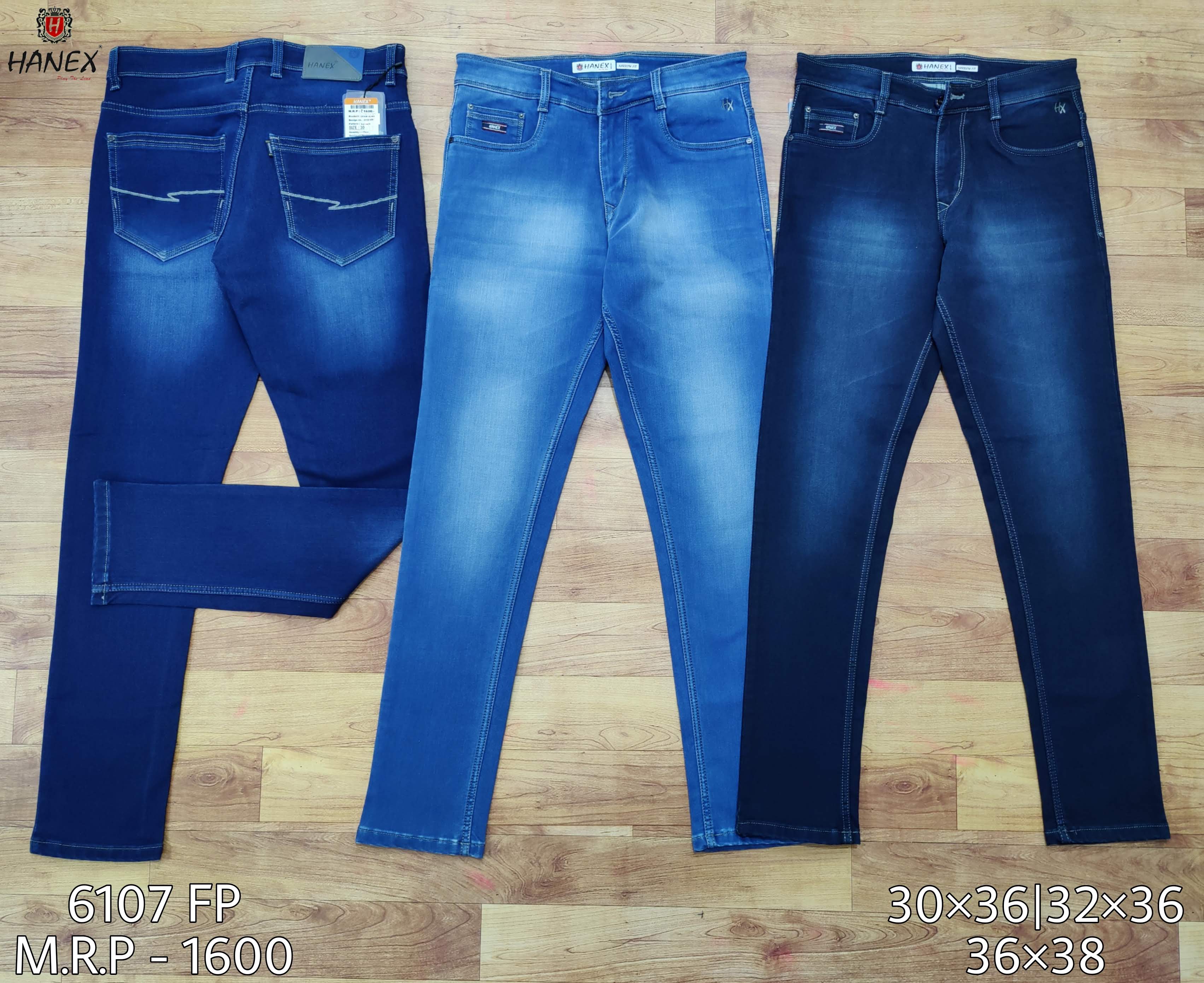 Hanex Faded Denim Jeans Hanex Faded Denim Jeans