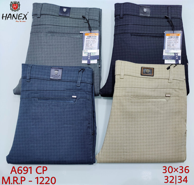 Hanex Knitted Cotton Trousers Hanex Knitted Cotton Trousers