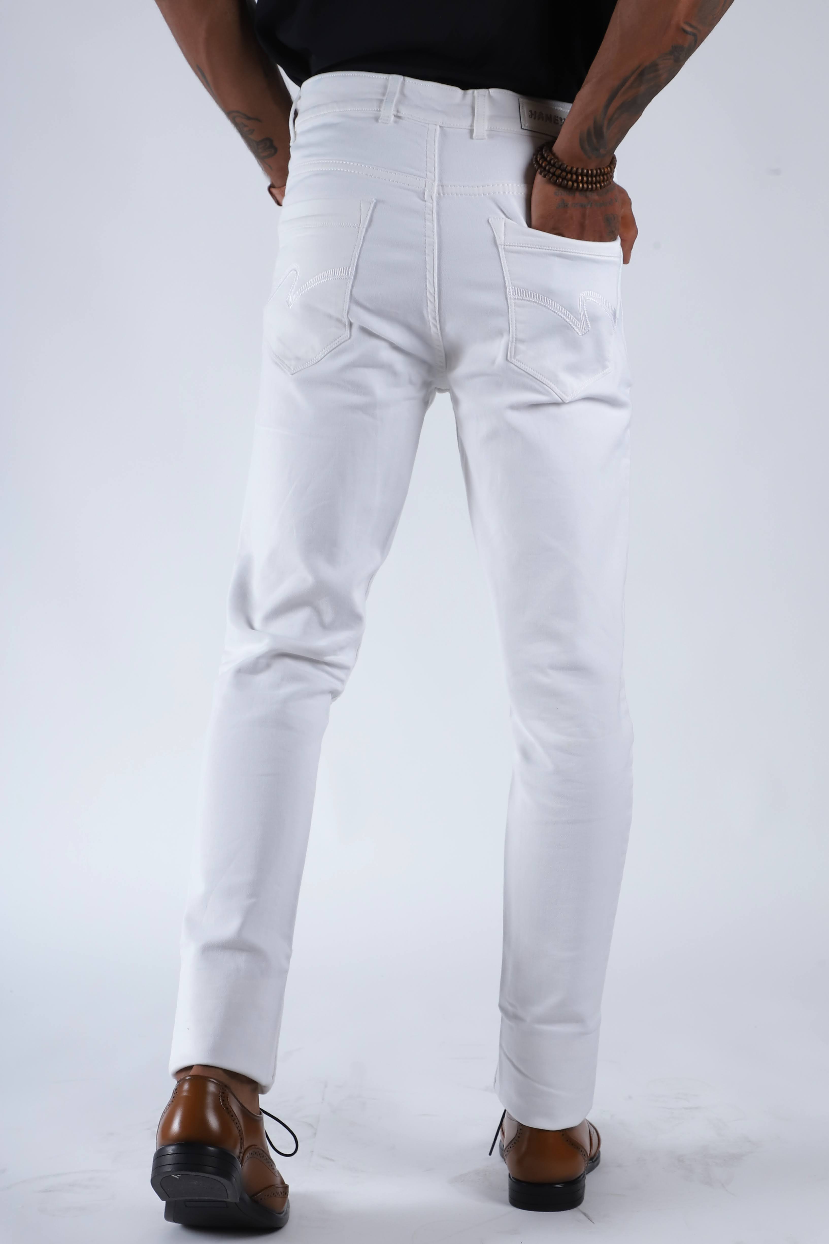 Hanex Super White Denim Jeans Hanex Super White Denim Jeans