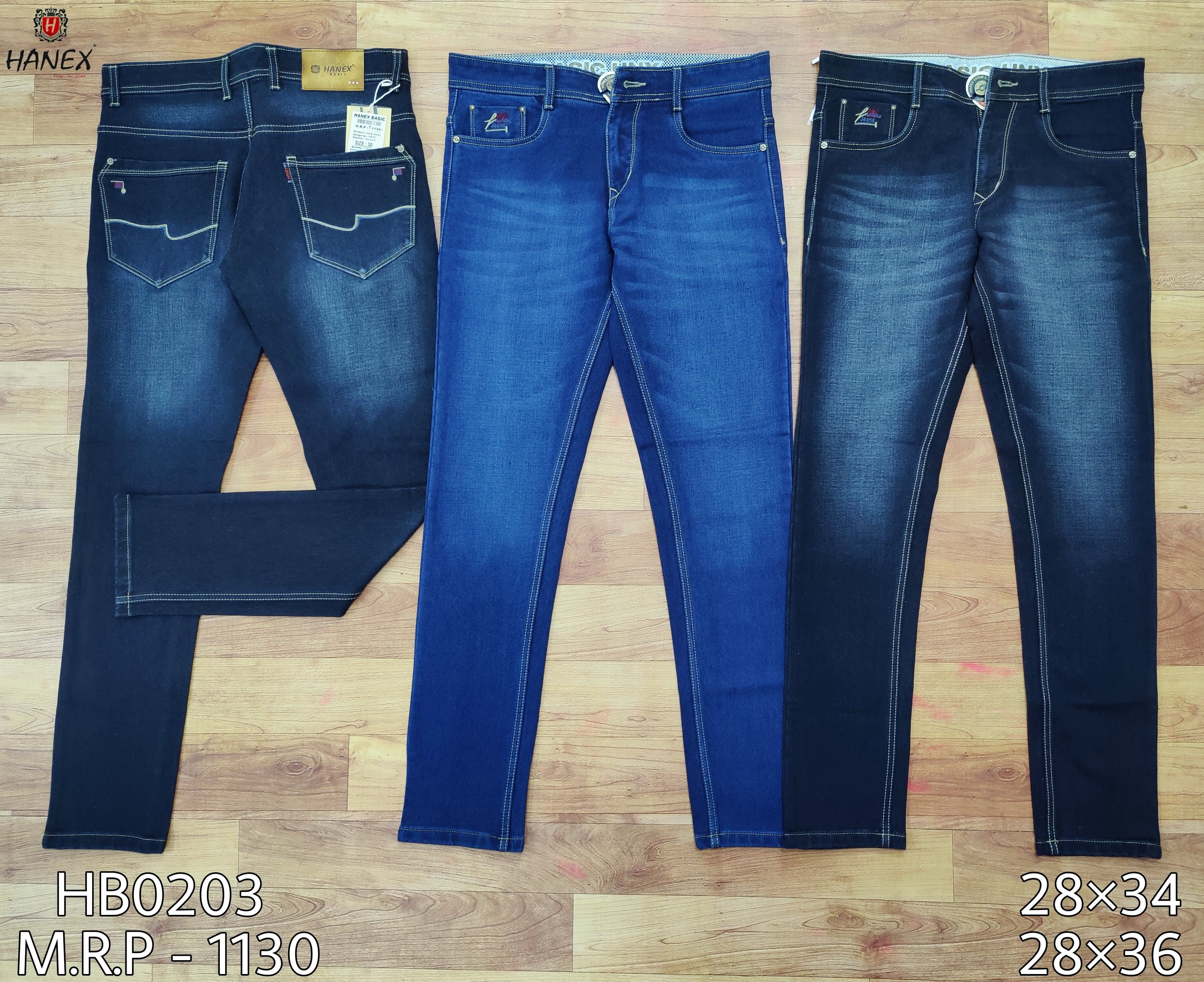 Hanex Basic Slim Fit Jeans For Men
