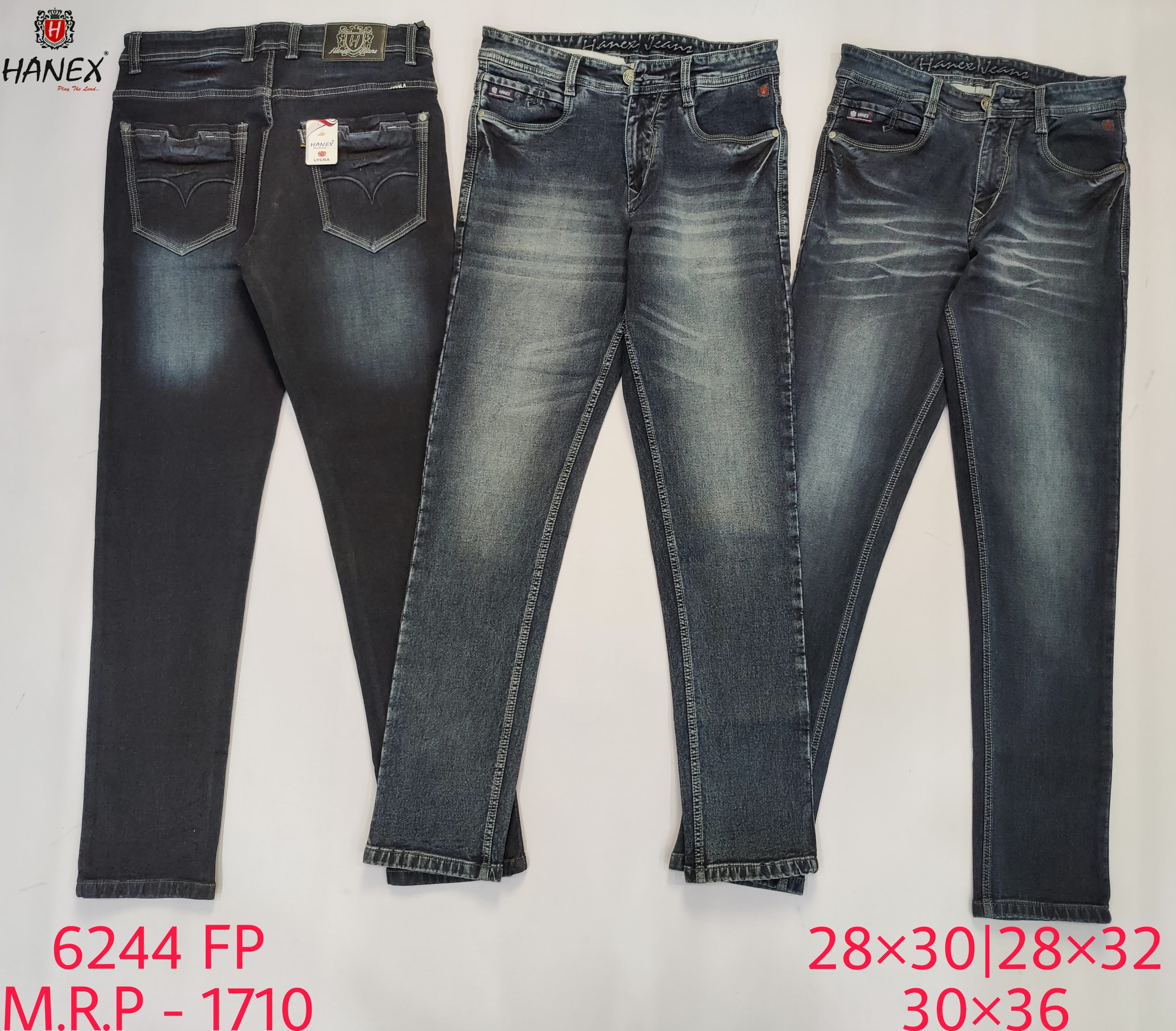 Hanex Faded Denim Jeans